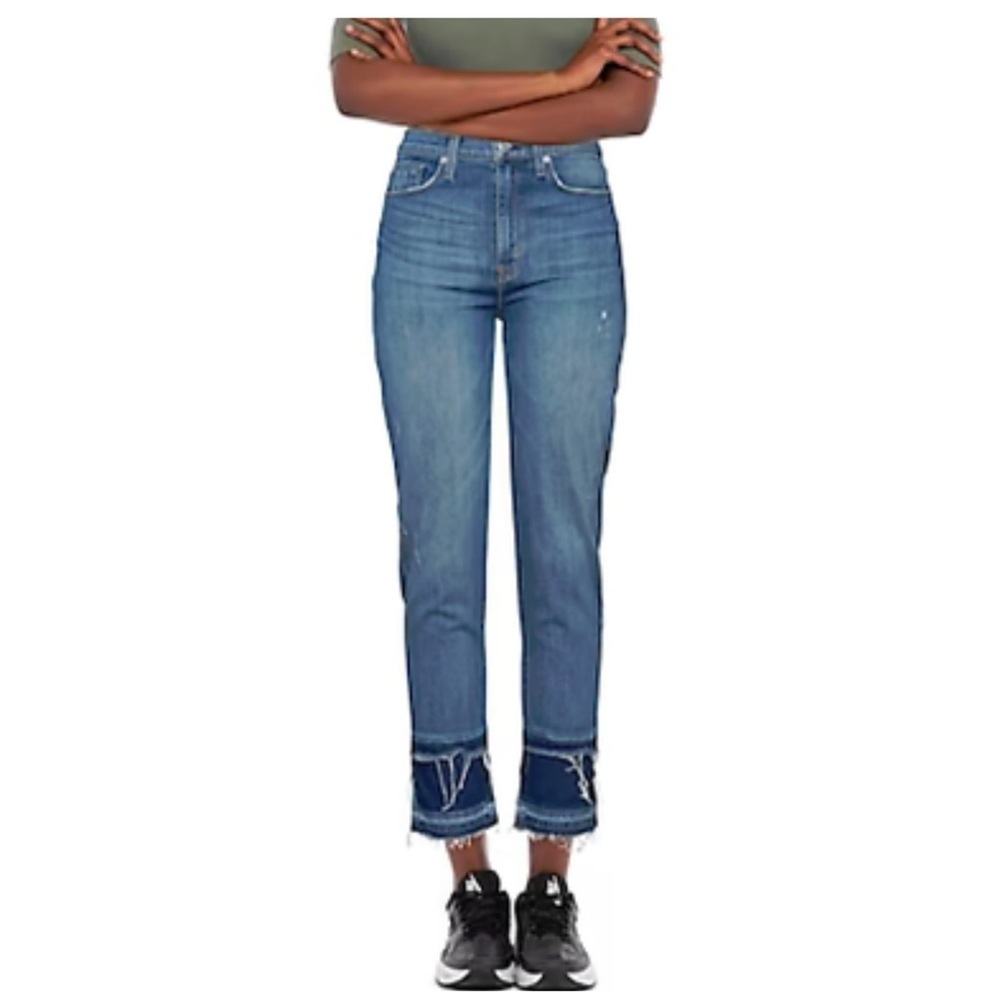 Hudson Jeans | Zoey High Rise Straight Cropped Jeans | 28